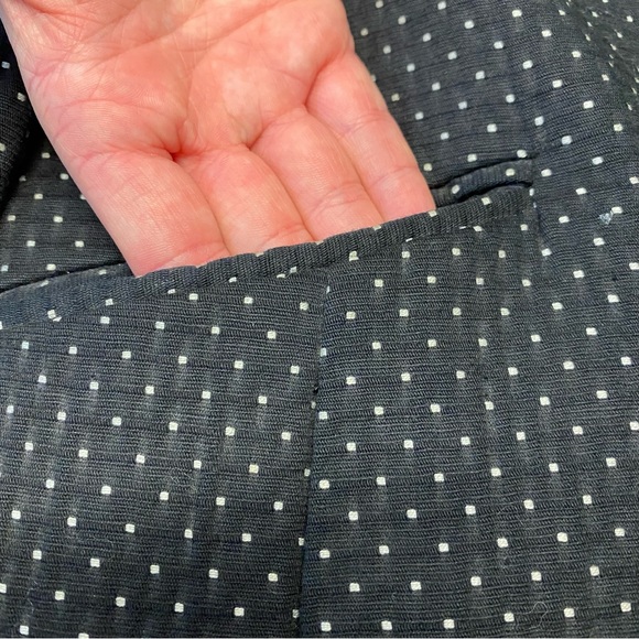 Ann Taylor Black & White Spotted Coat - Picture 4 of 8